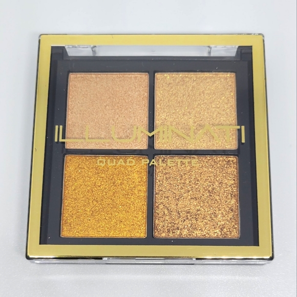 ✨️HP✨ Illuminati Quad Palette Eyeshadow Golden Rule Brand New High Pigments - Picture 1 of 12